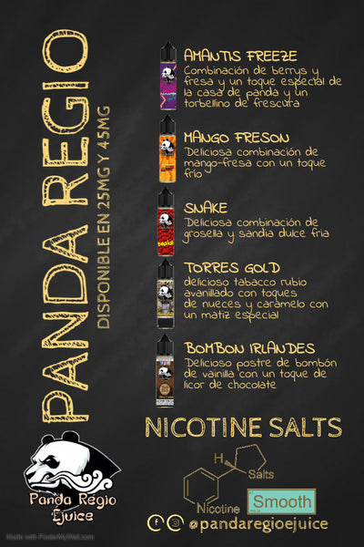 Panda Regio Salts Nicotine